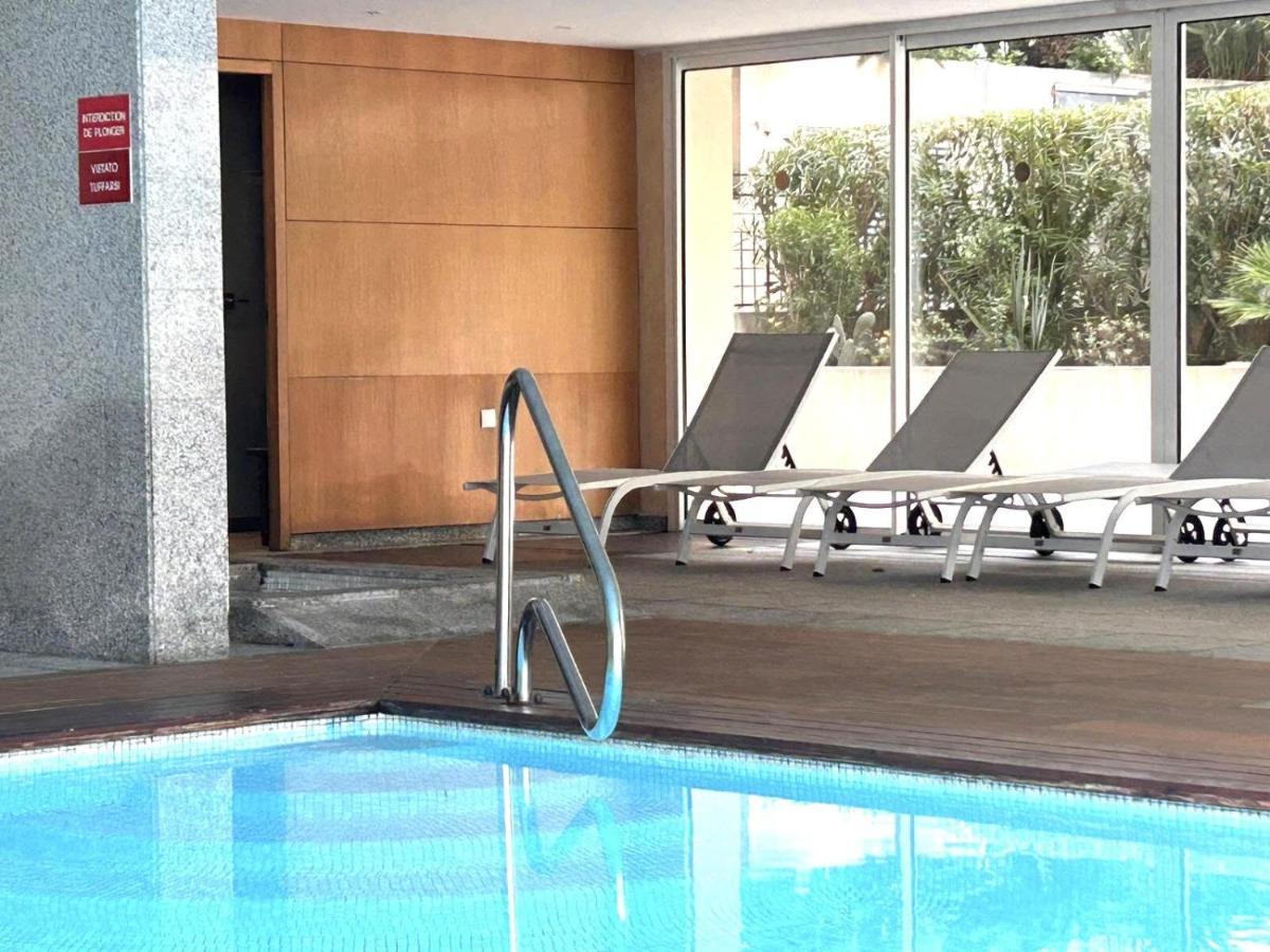 Le Victoria, Elegant T2 Au Bord Des Plages, Piscine, Sauna マントン エクステリア 写真